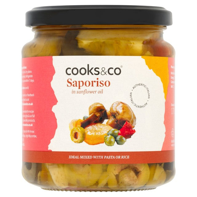 Cooks & Co Grilled Saporiso mixed vegetables in oil 280g - British product