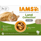 M&S IAMS Senior Wet Cat Food Meat Variety Mix in Jelly 12 x 85g- Buy online at McGrocer
