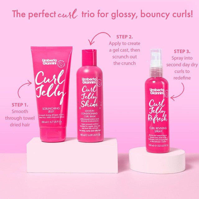 Umberto Giannini Curl Jelly Shine Leave In Conditioner 180ml (British brand)