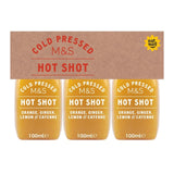M&S M&S Hot Shot Cold-Pressed Juice Health Shot 3 x 100ml- Buy online at McGrocer