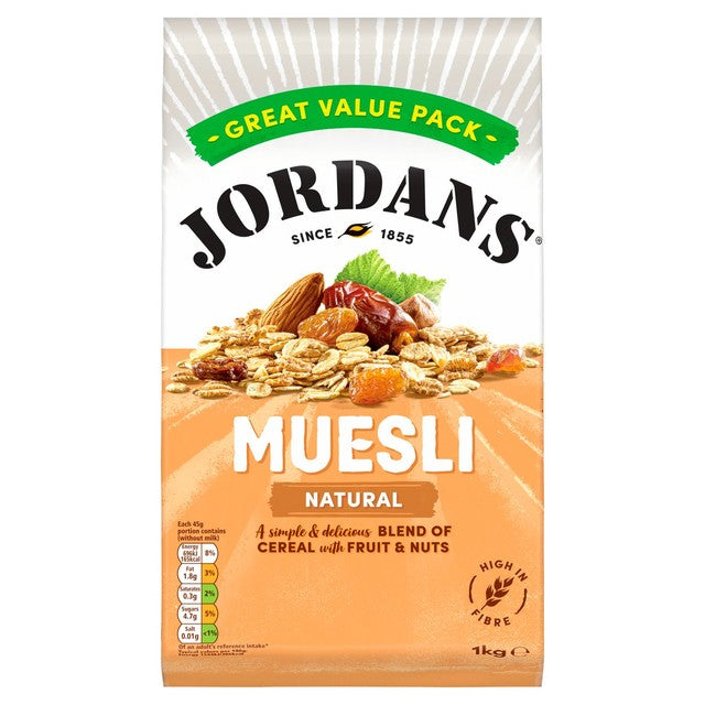 Jordans Natural Muesli 1kg, UK version