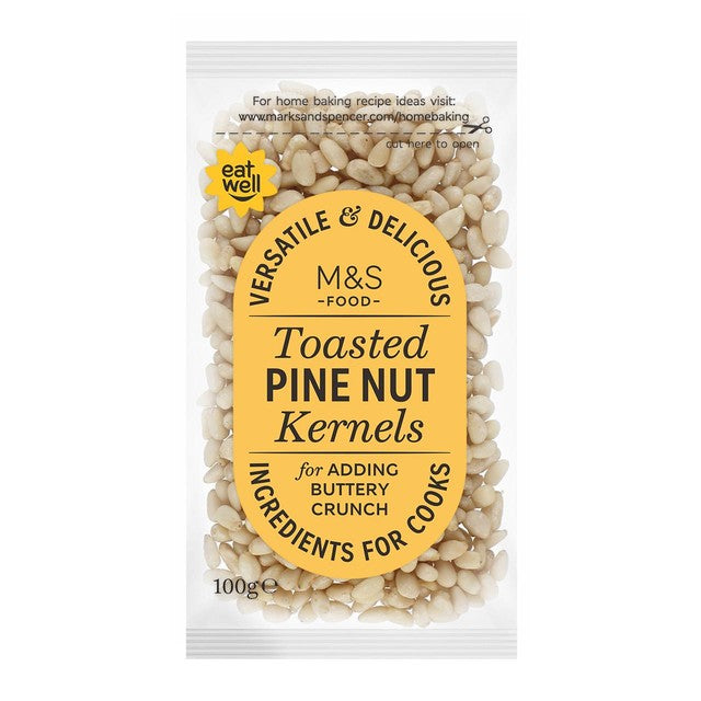 M&S toasted pine nut kernels 100g, imported from the UK