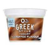 M&S M&S 0% Fat Greek Style Yogurt with Toffee Flavour 140g- Buy online at McGrocer