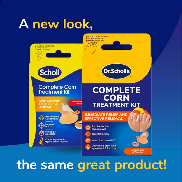 Scholl corn treatment kit (British brand)