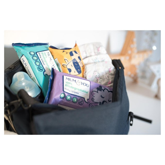 Mum & You 100% biodegradable fragrance-free baby wipes 56-pack, imported from the UK