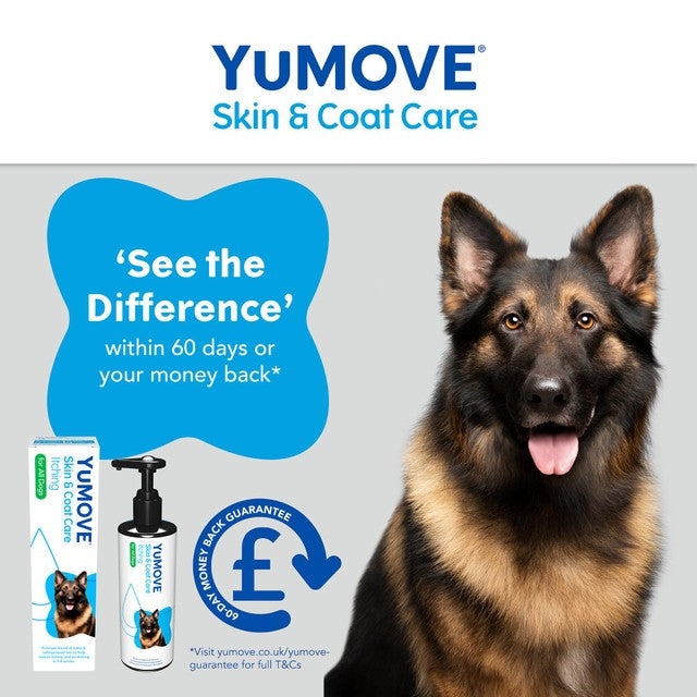 Lintbells YuMOVE skin and coat supplement for adult dogs 500ml (British brand)