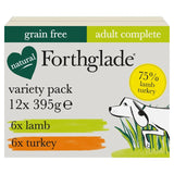 M&S Forthglade Natural Grain-Free Wet Dog Food Variety Pack Lamb & Turkey 12 x 395g- Buy online at McGrocer