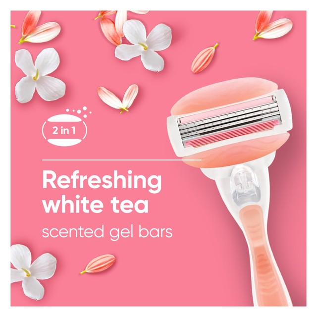 Gillette Venus Comfortglide Spa Breeze razor with 3 blades, UK version