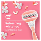 Gillette Venus Comfortglide Spa Breeze razor with 3 blades, UK version