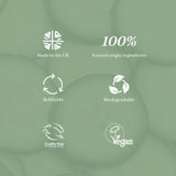 Miniml cucumber & mint bathroom cleaner spray 750ml, imported from the UK