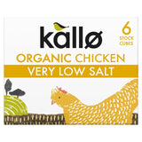 Kallo Organic Very Low Salt Chicken Stock Cubes 6x8g, UK version