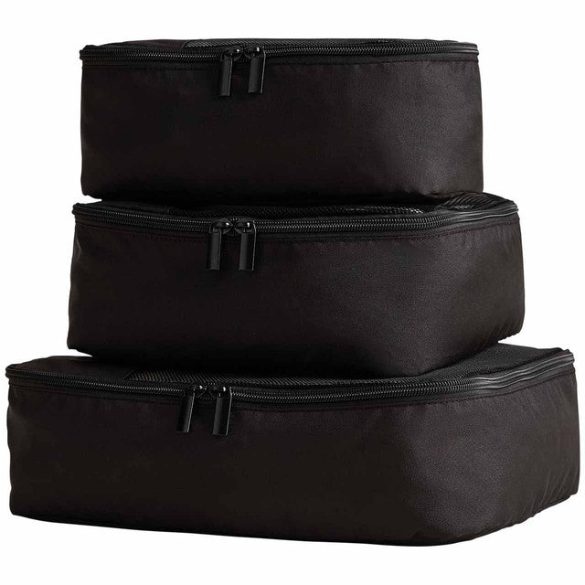 M&S packing cubes black set five pieces (British brand)