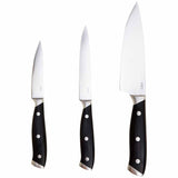 M&S M&S Triple Rivet Knives Silver Mix 3 Pack Kitchen Knife Set- Buy online at McGrocer