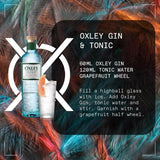 Oxley London Dry Gin 70cl, imported from the UK