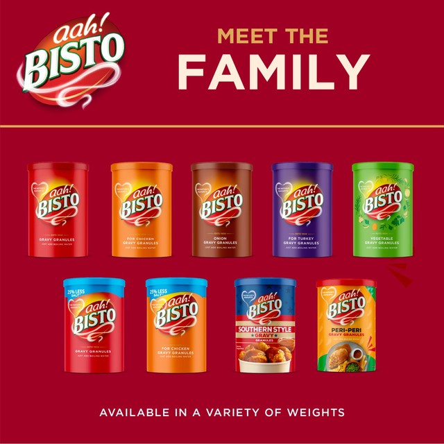 Bisto gravy granules in a tub, UK version