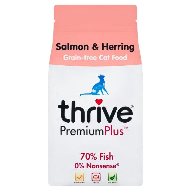 Thrive dry cat food Salmon & Herring 1.5kg (British brand)
