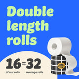 Who Gives a Crap extra soft toilet paper 16 pack (British brand)