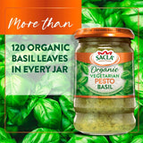 Sacla Organic Basil Pesto 190g (British brand)