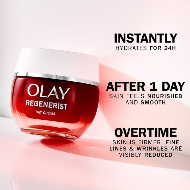 Olay Regenerist anti-ageing day cream 50ml, imported from the UK