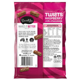 Darrell Lea raspberry liquorice twists chocolate coated 200g - British product