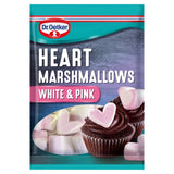 Dr. Oetker Heart Shaped Marshmallows Pink and White 100g, UK version