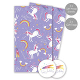 M&S Abacus Unicorn Gift Wrap Sheets With Tags 2 Pack- Buy online at McGrocer