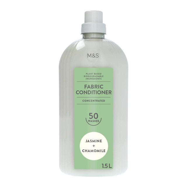 M&S Jasmine & Chamomile Fabric Conditioner 1.5L, imported from the UK