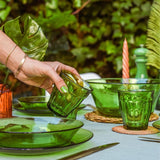 Duralex Picardie Jungle Green Tumbler Set 250ml - French product