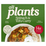 all plants Spinach & Tofu Curry Frozen Vegetarian Ready Meal 300g