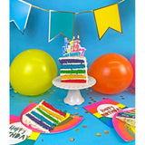 Talking Tables rainbow paper party plates 10 per pack (British brand)