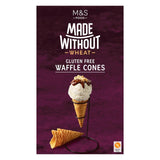 M&S gluten free waffle cones 120g, imported from the UK