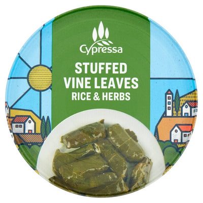 Gefüllte Weinblätter mit Reis & Kräutern, mediterrane Vorspeise von Cypressa, 280g