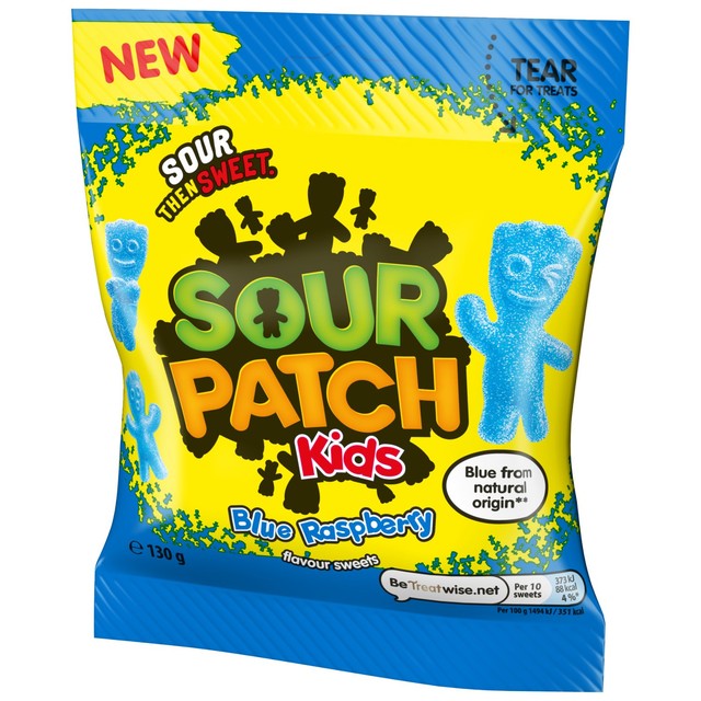 Sour Patch Kids Blue Raspberry gums 130g (British brand)