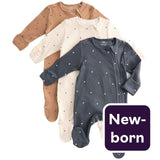 M&S M&S Heart Sleepsuit Pewter Baby Sleepsuit Newborn- Buy online at McGrocer