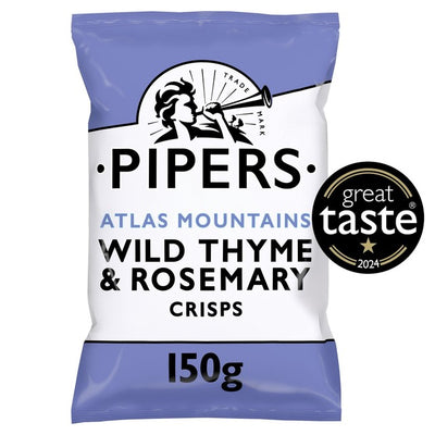 M&S Pipers Wild Thyme & Rosemary Sharing Bag Crisps 150g- Buy online at McGrocer