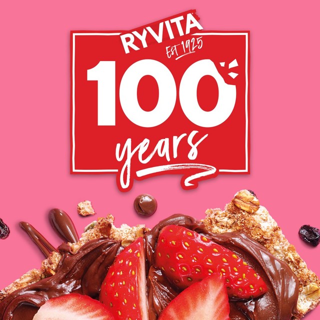 Ryvita Fruit Crunch Currant Seed & Oat Crispbread 200g, imported from the UK