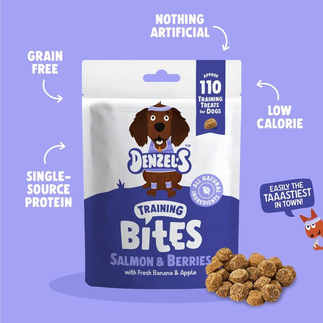 Denzel's Salmon & Berries Training Bites 100g - British product