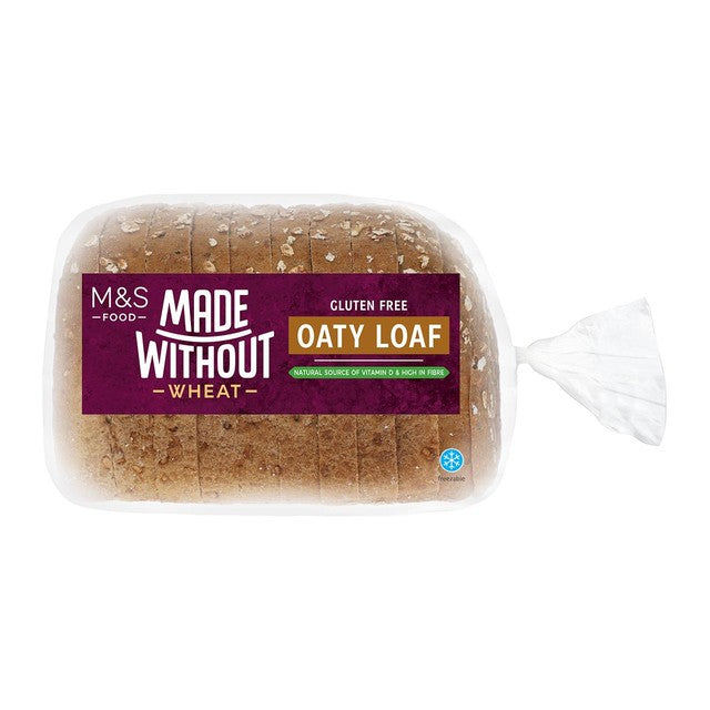M&S Gluten Free Oaty Bread Loaf 400g, imported from the UK
