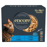 Encore wet cat food fish selection pouches - British product