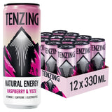 M&S Tenzing Natural Energy Raspberry & Yuzu Energy Drink 12 x 330ml- Buy online at McGrocer