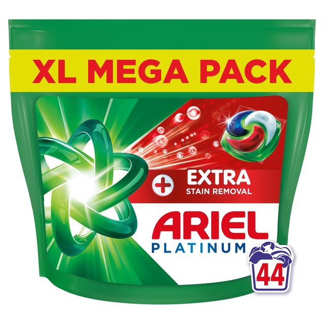Ariel Platinum Stain Removal laundry detergent capsules 44 washes - British product