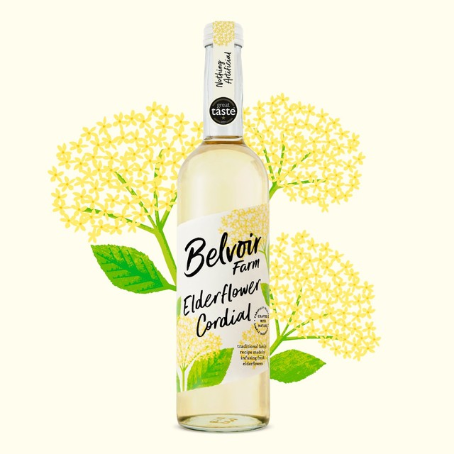 Belvoir Elderflower Cordial 500ml bottle - British product