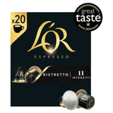 L'OR Ristretto coffee pods intensity 11 x20 pack, UK version