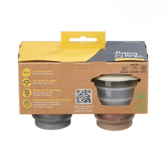 Vital Baby biodegradable pots 60ml 6pk (British brand)