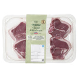M&S organic British lamb loin chops 475g, imported from the UK
