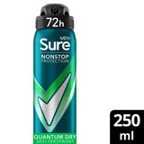 M&S Sure Men 72hr Nonstop Protection Quantum Dry Antiperspirant Deodorant Spray 250ml- Buy online at McGrocer