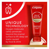 Colgate Max White Stainlift teeth whitening toothpaste 75ml - British product