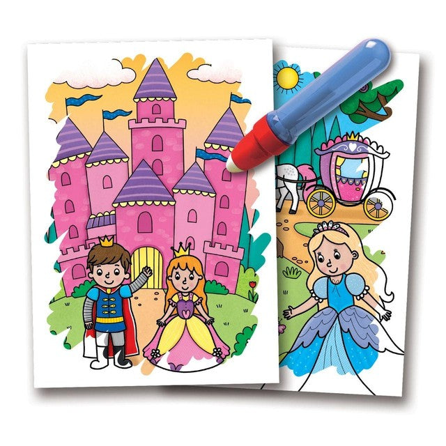 Galt Water Magic fairytales reusable colouring book 21x15cm, imported from the UK