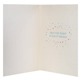 M&S 70th Birthday Card 15x15cm, imported from the UK