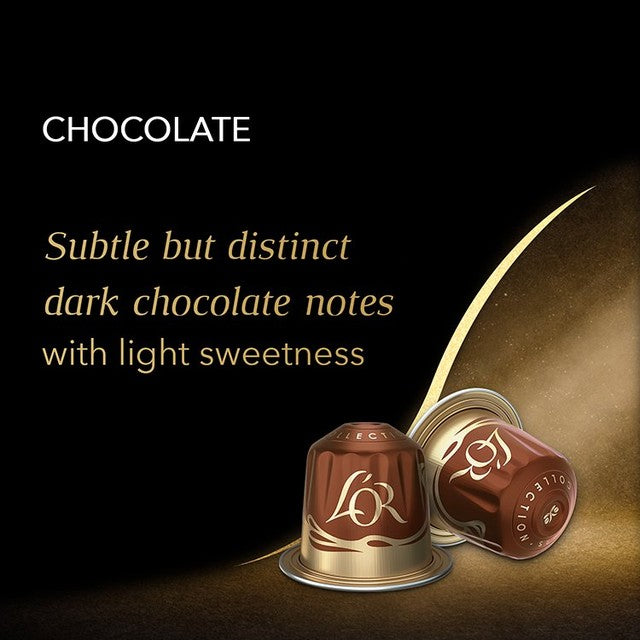 L'OR chocolate espresso coffee pods 10 capsules, UK version